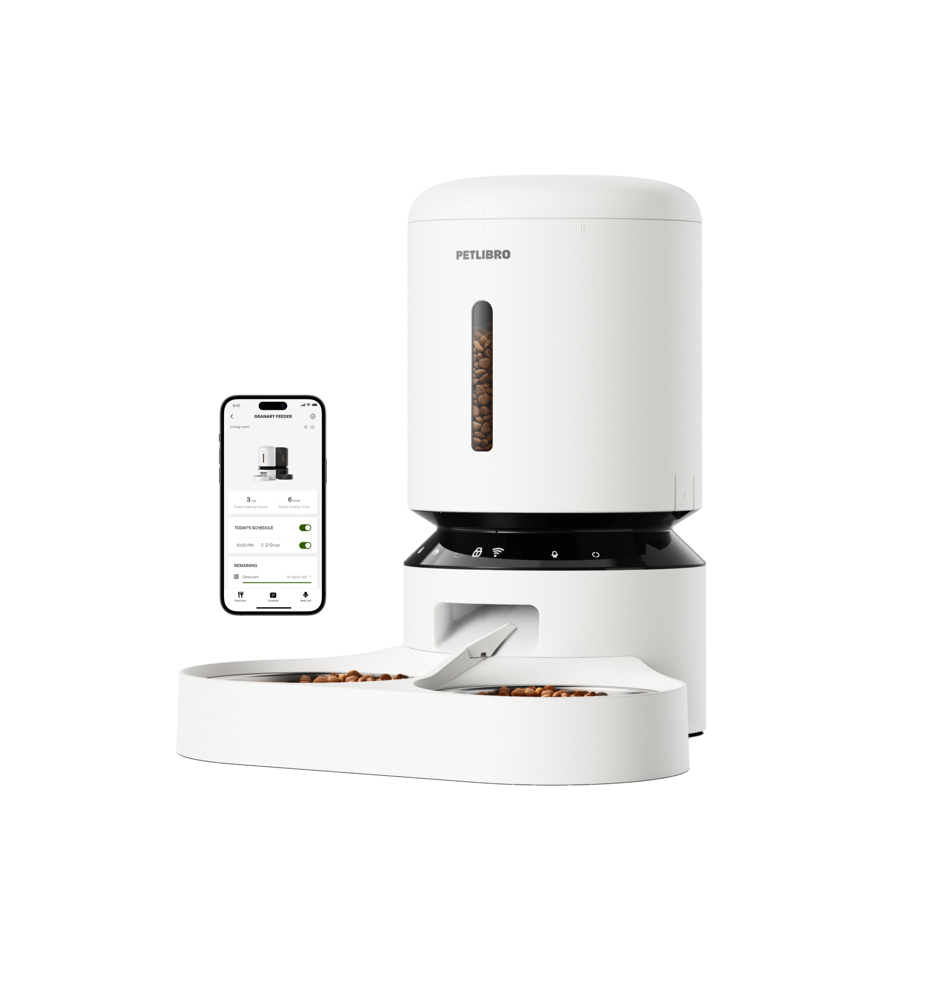 PETLIBRO GRANARY 自動給餌器 5L ダブルトレイ <未使用> Granary Automatic Cat Feeder for 2 Cats (Dual Bowl) | PETLIBRO