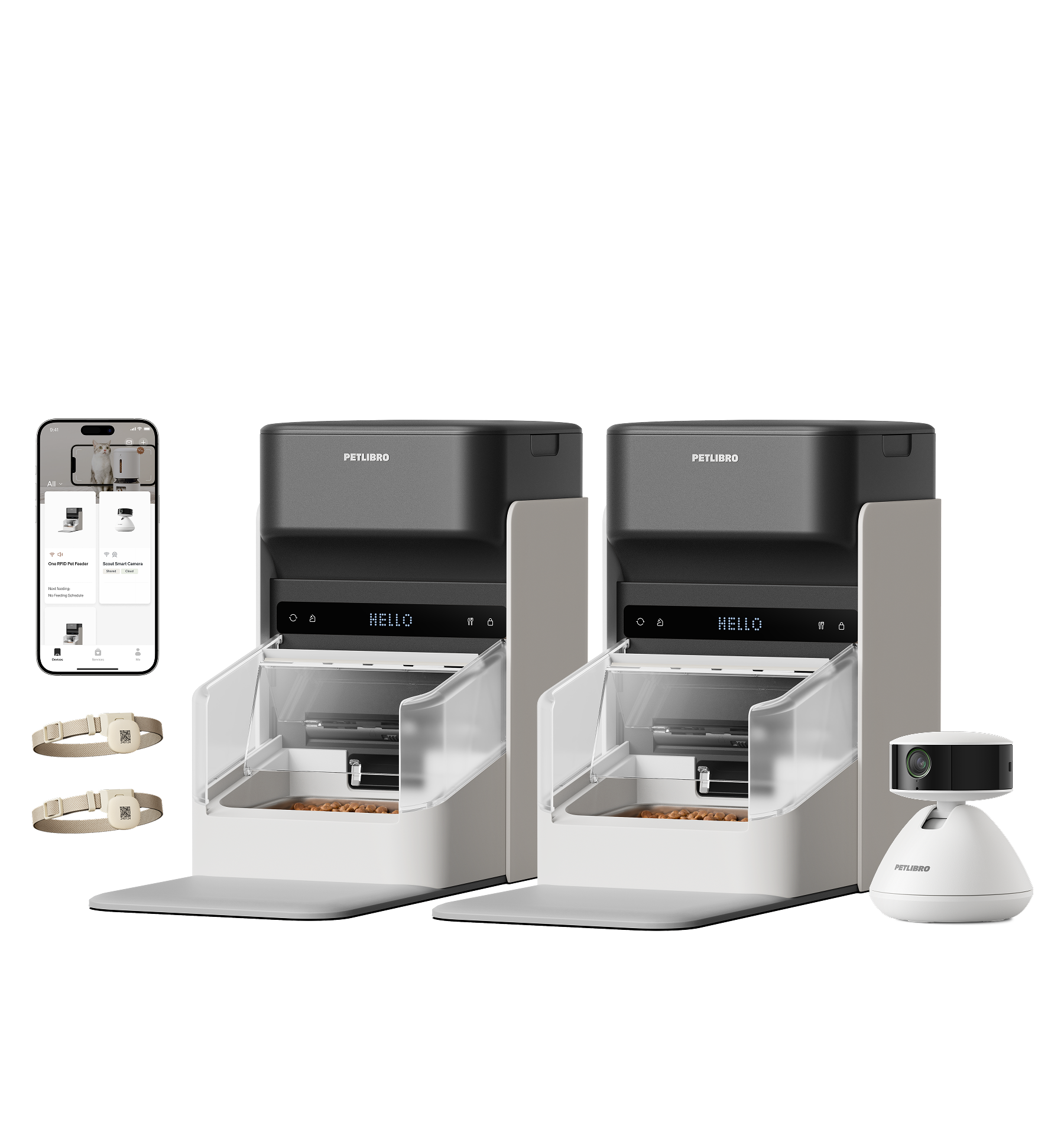 RFID Smart Cat Feeder & Scout Smar Camera for Multiple Cats | PETLIBRO