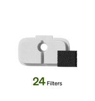 Petlibro PETLIBRO pet litter box filter set for cat, white tray insert with round hole and black foam pad accessory