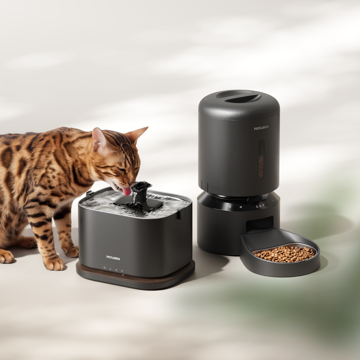 Granary Automatic Cat Feeder & Dockstream 2 Water Fountain | PETLIBRO