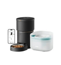 Capsule Dog Fountain & Space Dog Feeder Bundle