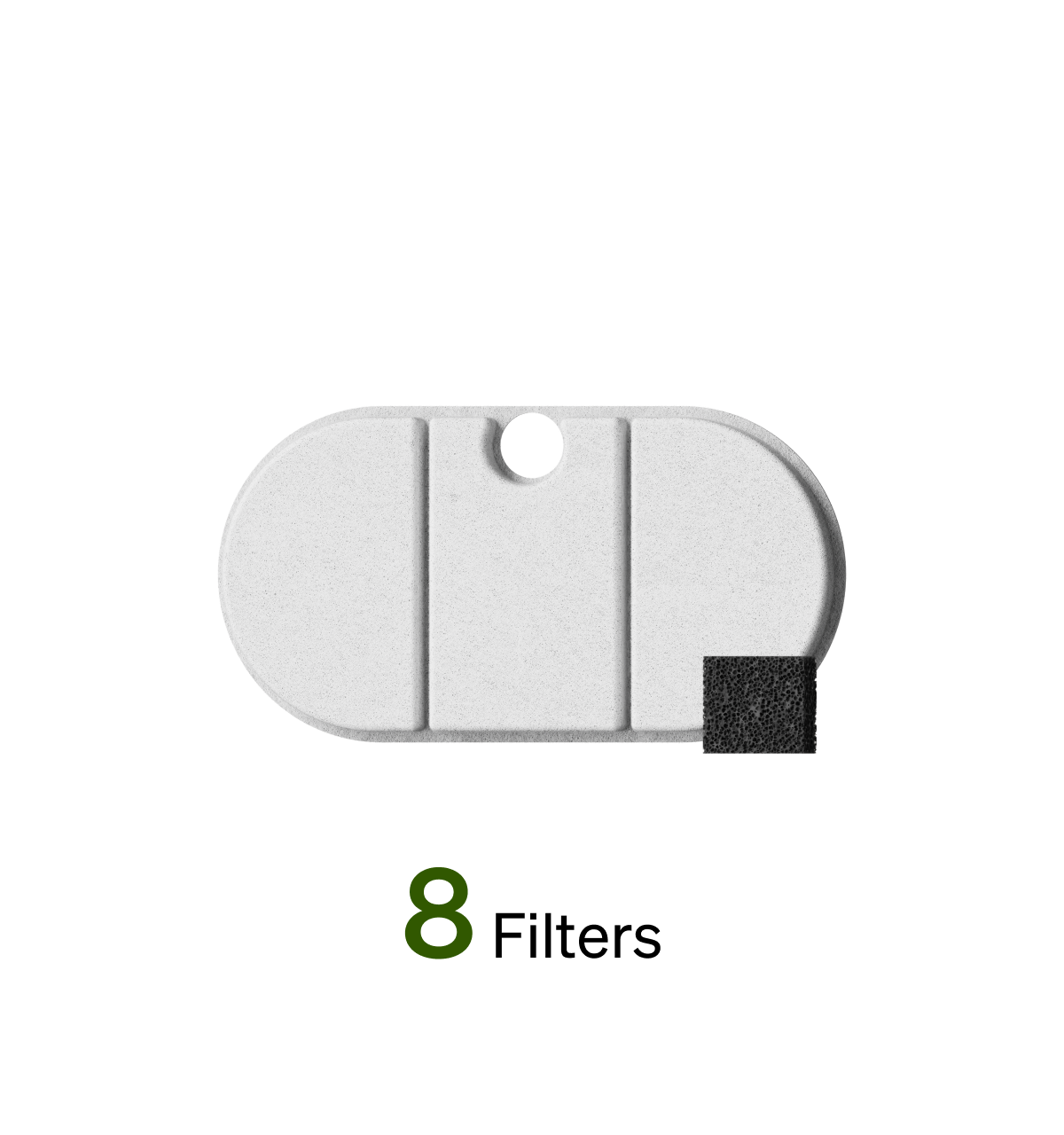 Petlibro Petlibro Luma、Petlibro Luma odor control、litter box deodorizer filter pad for luma smart litter box, white insert with black sponge corner