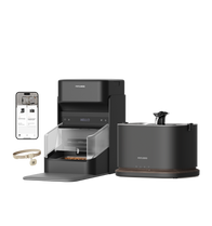 Petlibro PETLIBRO pet feeder and cat water fountain set; app screen shown, includes cat collar tag, not a litter box