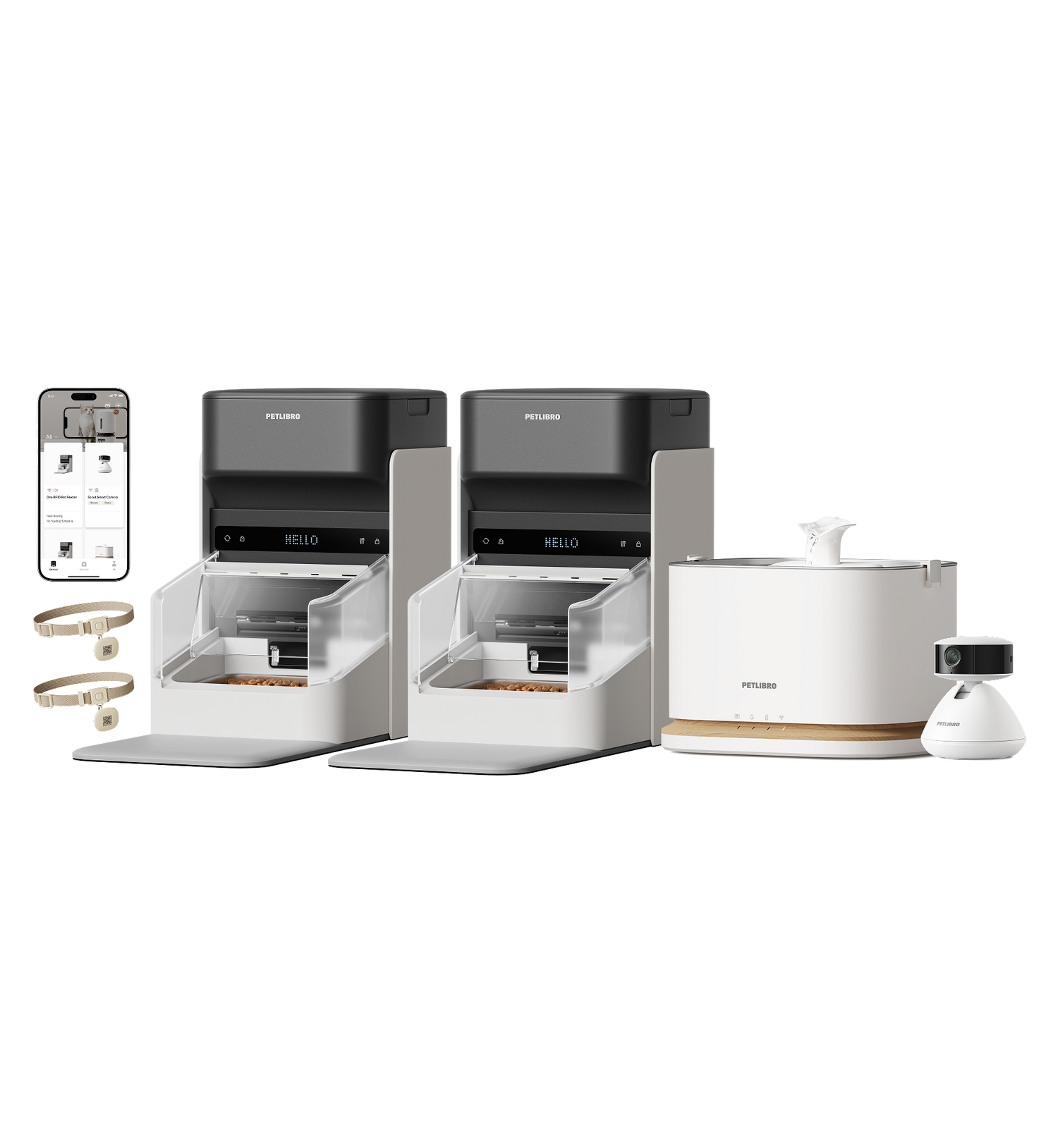 One RFID Smart Feeder, Dockstream 2 Fountain & Scout Camera | PETLIBRO One RFID Smart Feeder, Dockstream 2 Fountain & Scout Camera | PETLIBRO