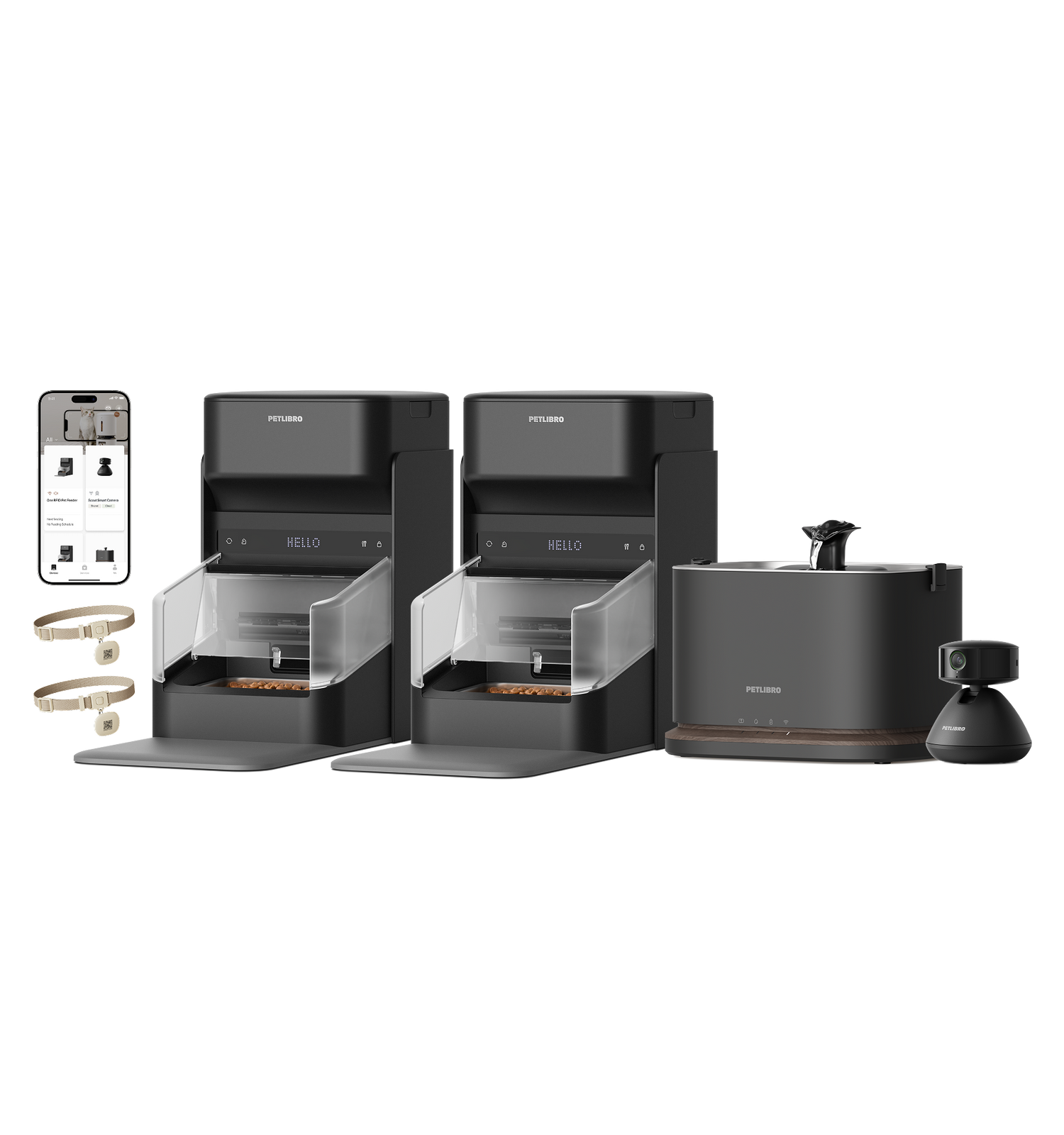 One RFID Smart Feeder, Dockstream 2 Fountain & Scout Camera | PETLIBRO One RFID Smart Feeder, Dockstream 2 Fountain & Scout Camera | PETLIBRO