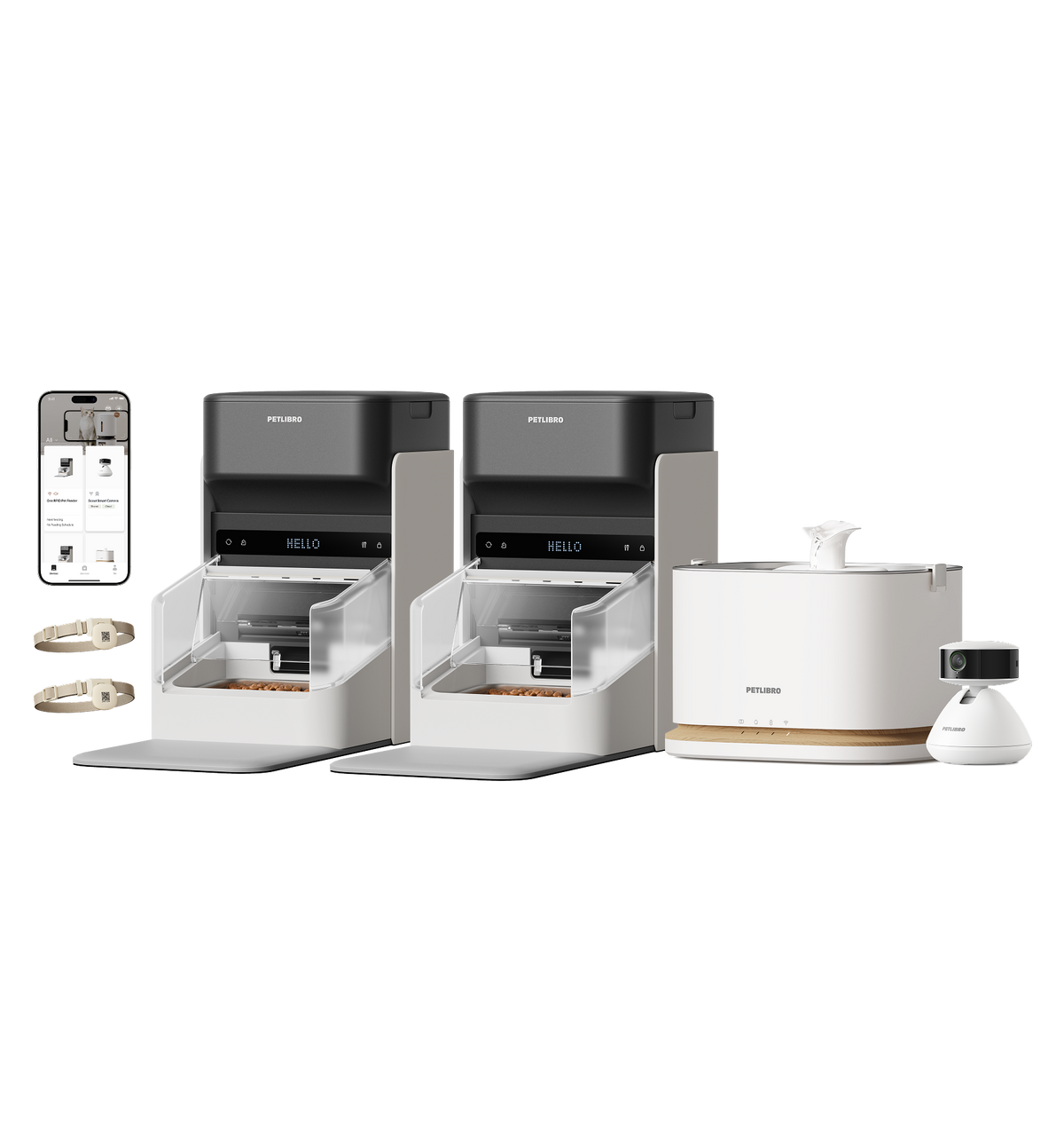 One RFID Smart Feeder, Dockstream 2 Fountain & Scout Camera | PETLIBRO One RFID Smart Feeder, Dockstream 2 Fountain & Scout Camera | PETLIBRO
