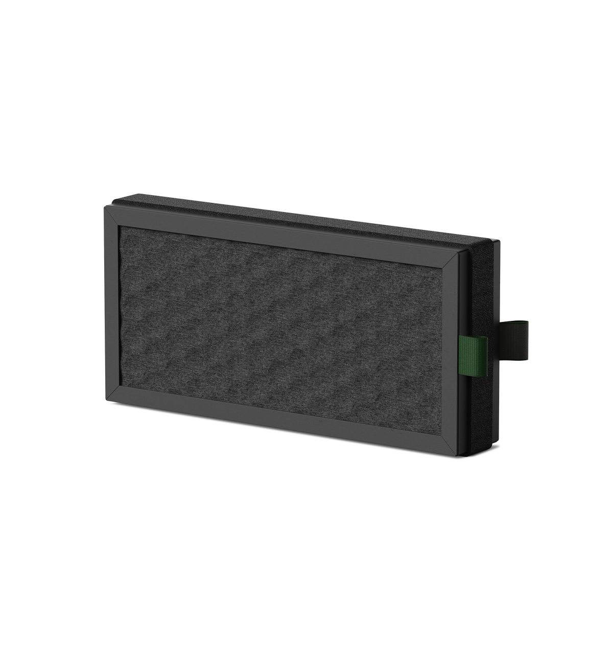 Petlibro rectangular black replacement air filter with fabric surface and side pull tabs