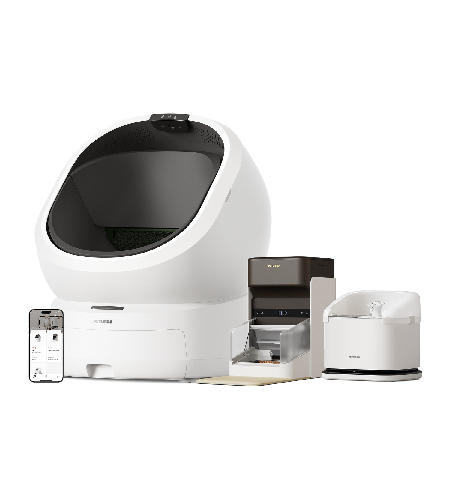 Luma Smart Litter Box & Dockstream RFID Smart Fountain & One RFID Smar