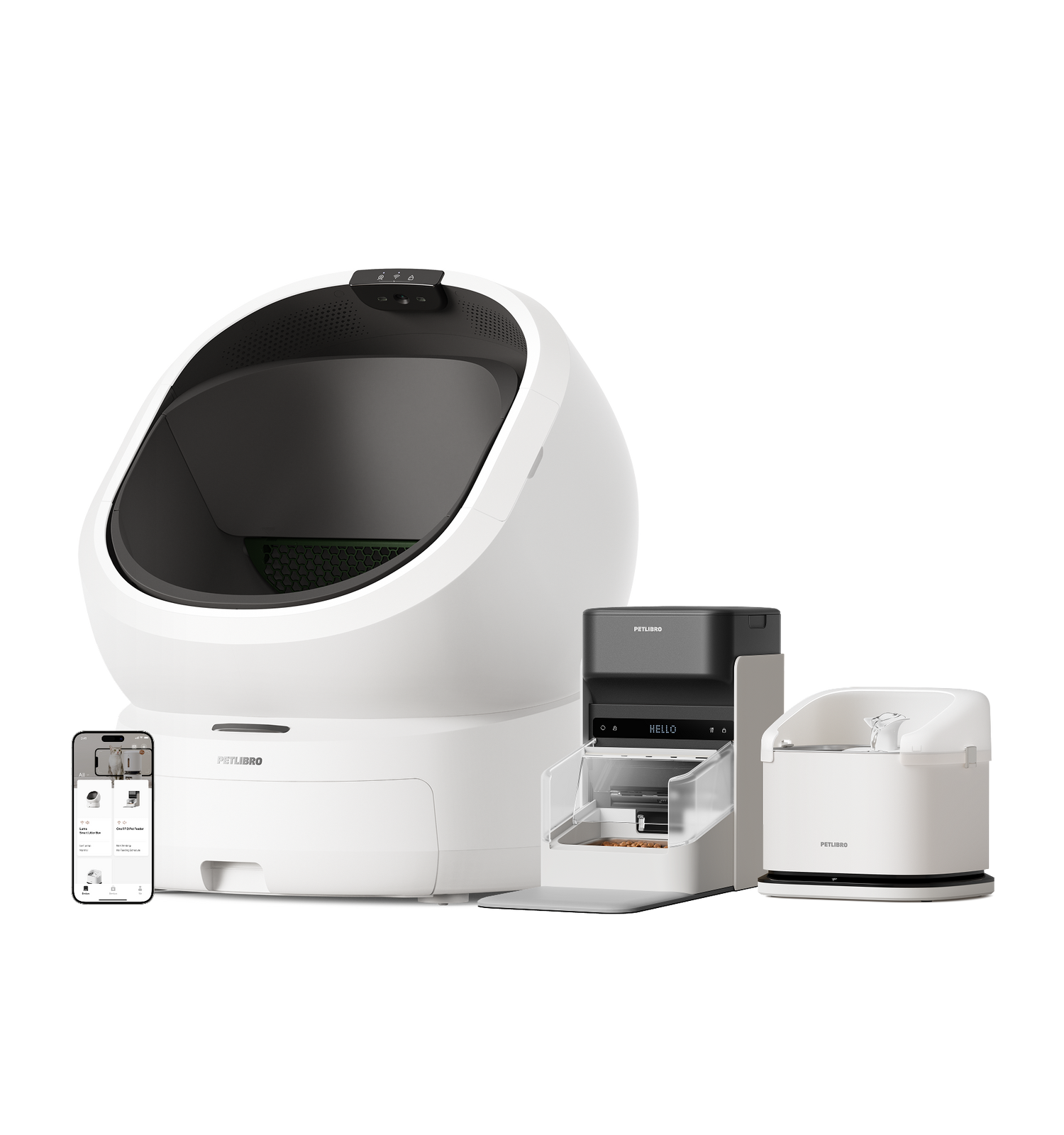 Luma Smart Litter Box & Dockstream RFID Smart Fountain & One RFID Smar