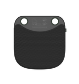 Petlibro black textured silicone litter mat with two circular cutouts and anti-slip backing for cat litter control