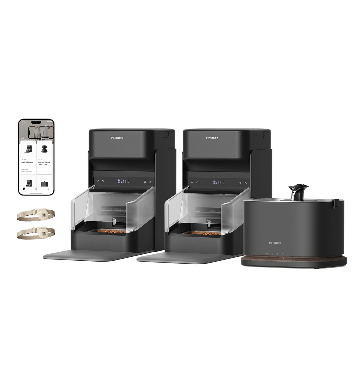 RFID Cat Feeder & Dockstream 2 Cordless Water Fountain | PETLIBRO RFID Cat Feeder & Dockstream 2 Cordless Water Fountain | PETLIBRO