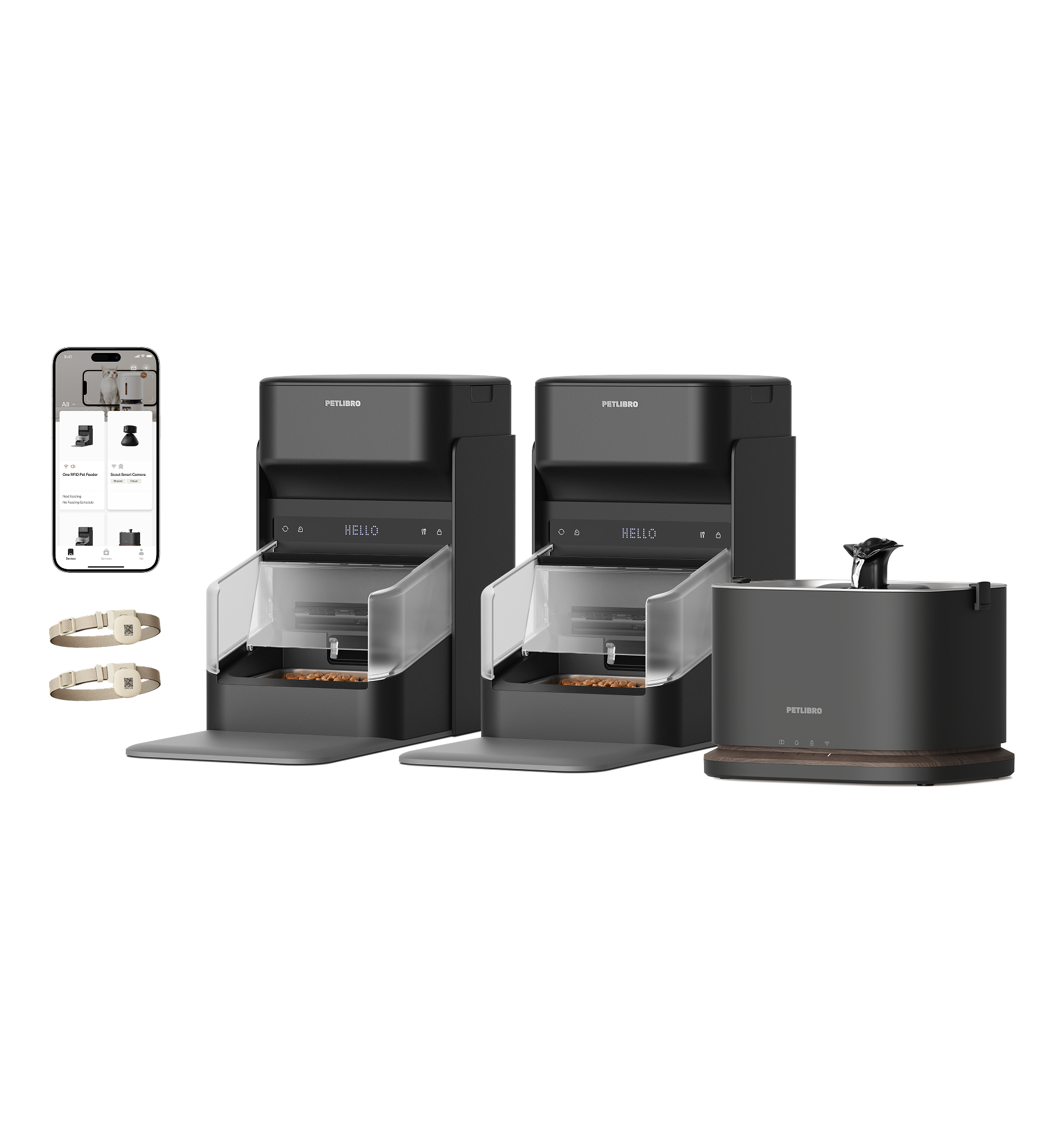 食器・餌やり・水やり用品 PETLIBRO DOCKSTREAM RFID Smart Fountain RFID Cat Feeder & Dockstream 2 Cordless Water Fountain | PETLIBRO
