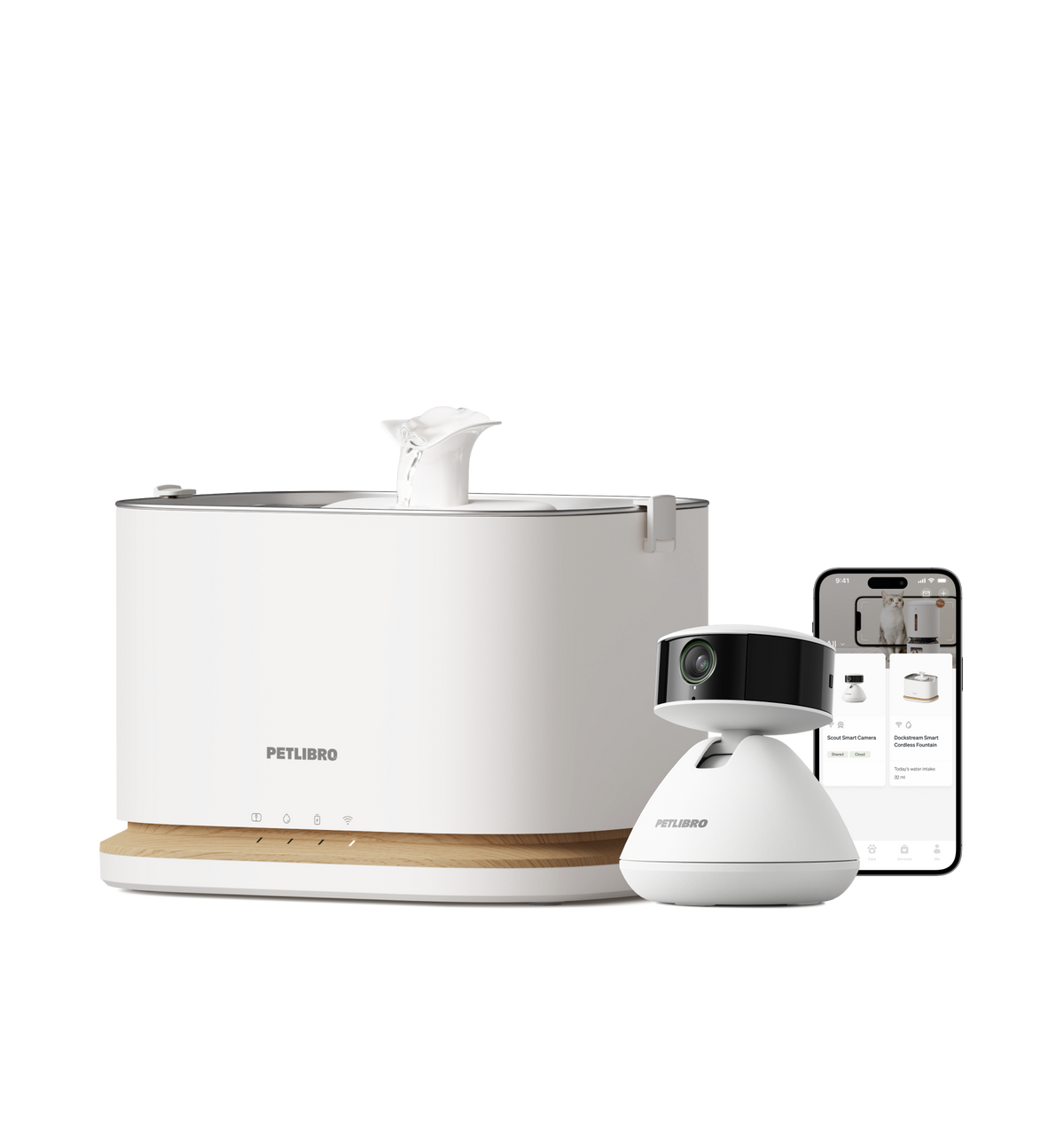 Scout Pet Camera & Dockstream 2 Cat Water Fountain | PETLIBRO