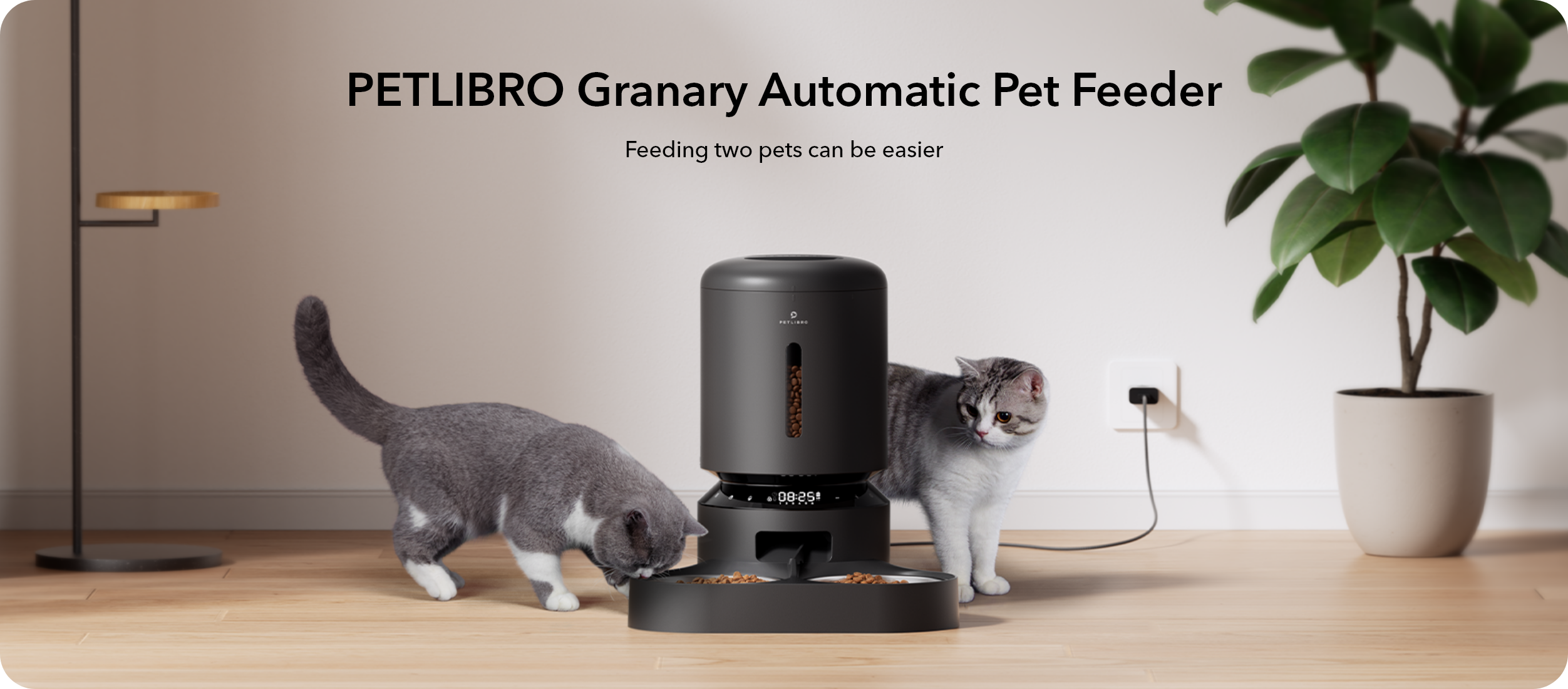 Petlibro Granary Double Food Tray Automatic Pet Feeder 5l