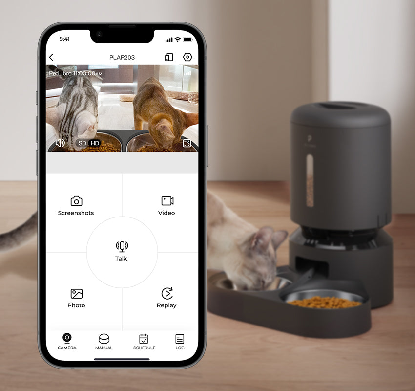 PETLIBRO Granary Camera, Double Food Tray Automatic Pet Feeder 5L