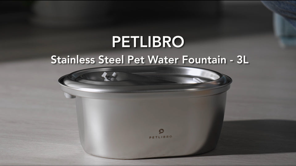 PETLIBRO Cat Water Fountain, Stainless Steel Water Dispenser