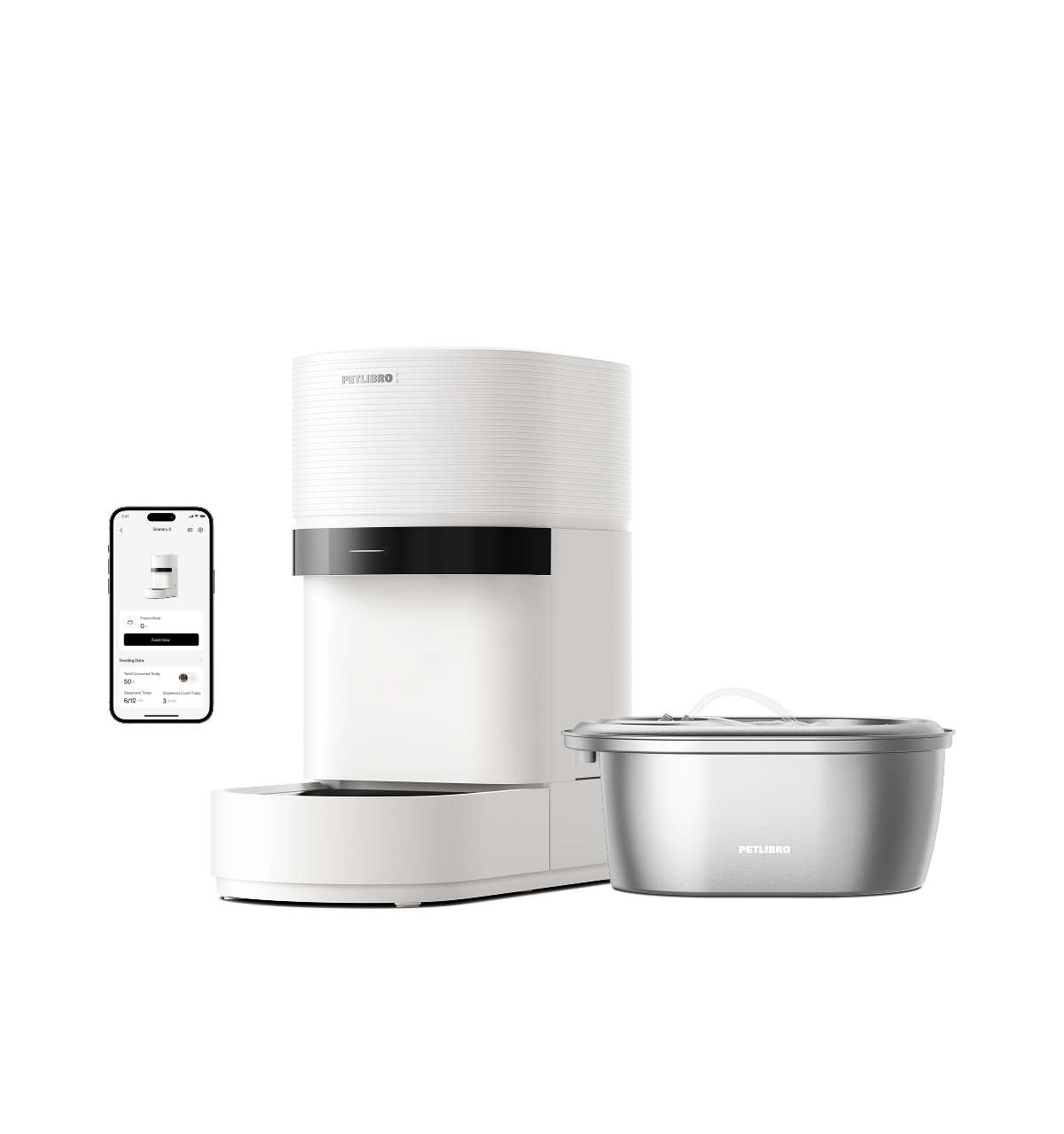 Petlibro Multi-Cat Feeding pet feeder for multiple cats, rfid cat feeder; smart cat feeder with camera, reliable wifi, portion control