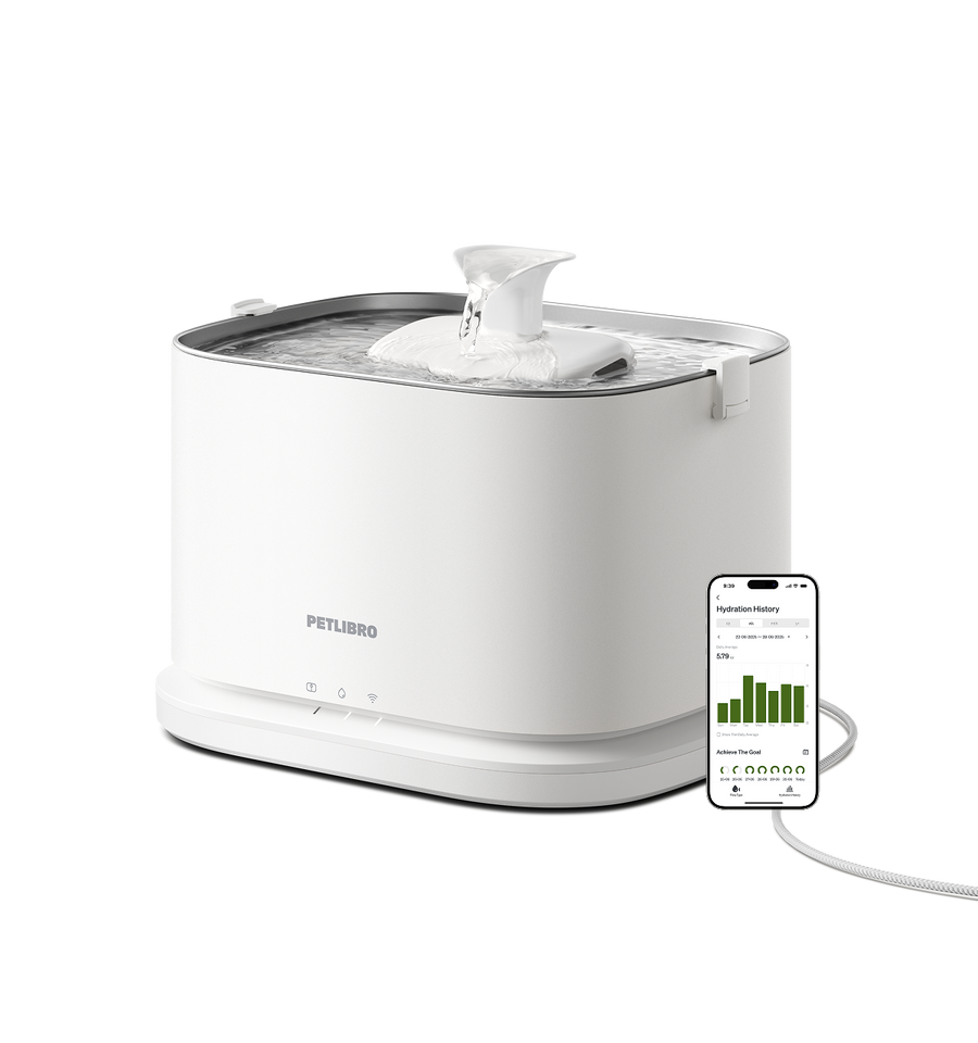 Petlibro PETLIBRO cat pet fountain with app hydration chart; not Petlibro Luma odor control luma smart litter box automatic feeder