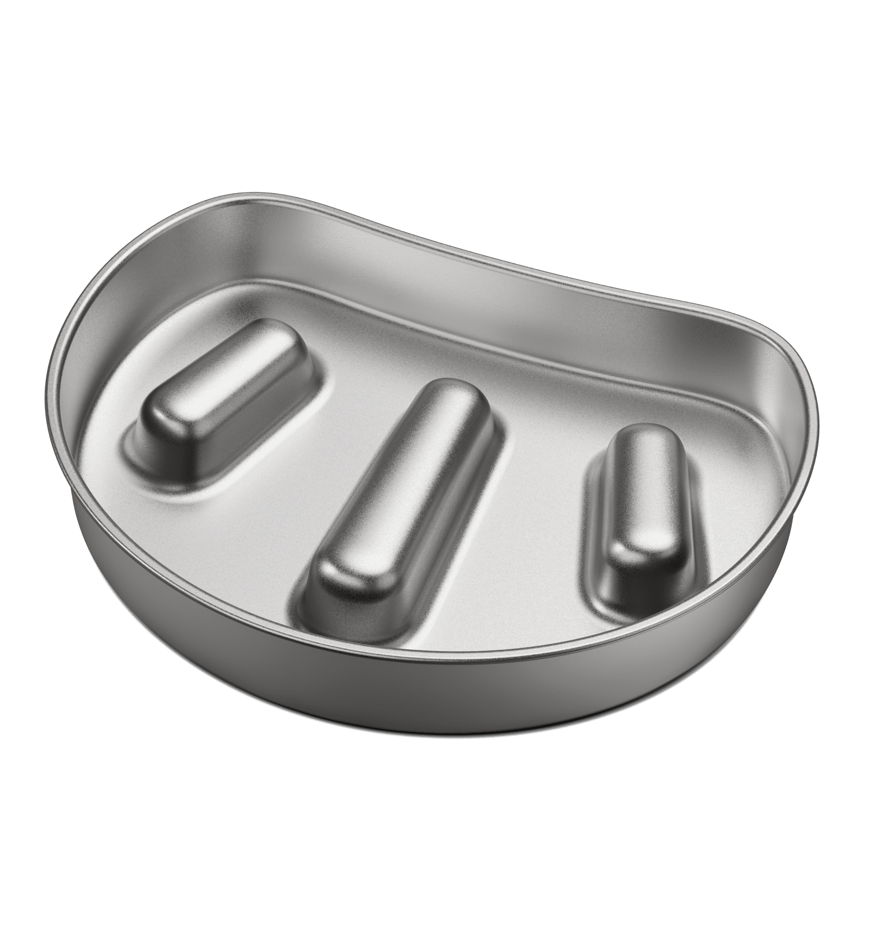 Petlibro stainless steel slow feeder pet bowl with raised ridges to promote slower eating