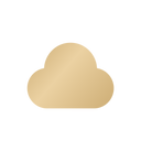 Petlibro beige cloud-shaped icon on black background representing cloud storage or connectivity