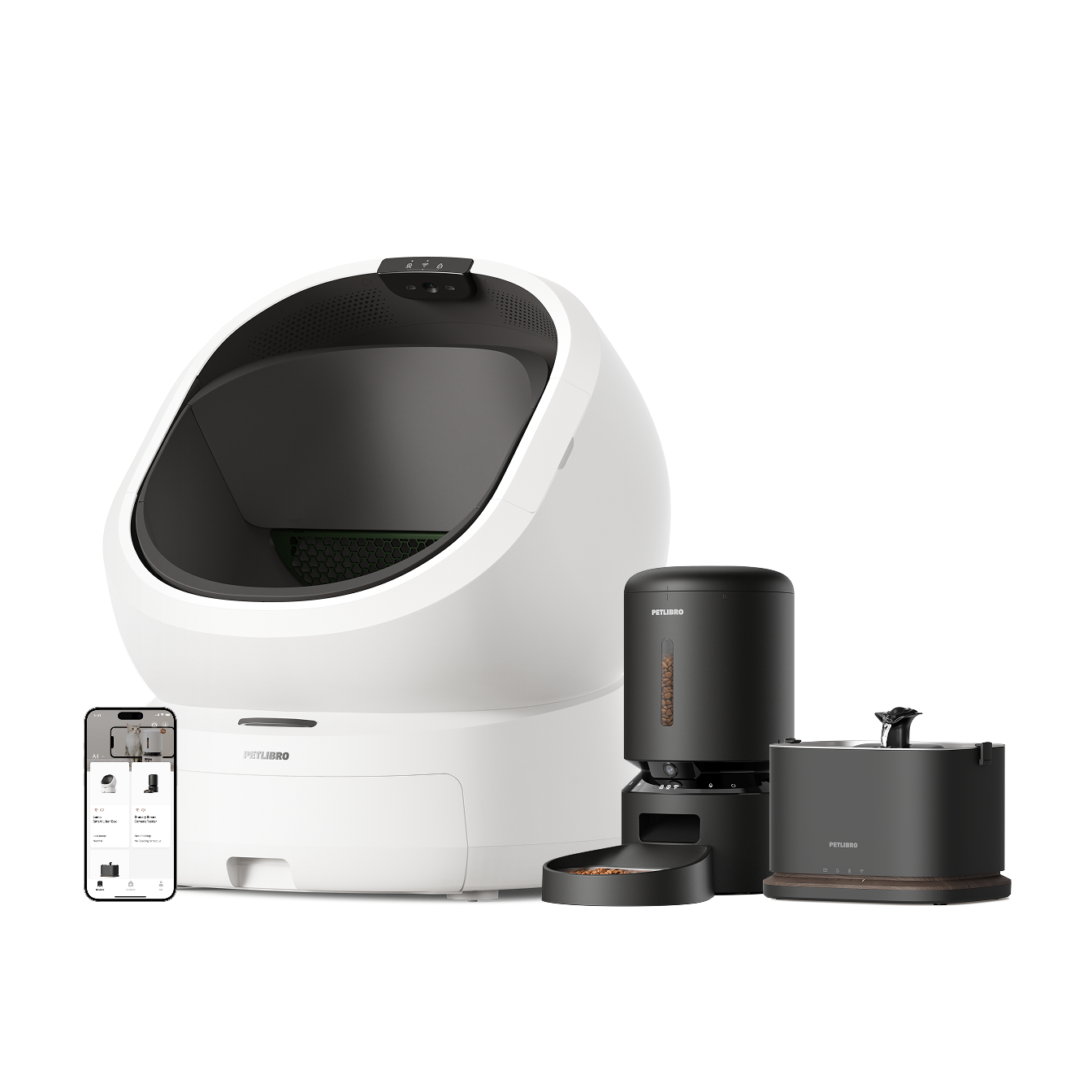 Luma Smart Litter Box & Granary Smart Camera Feeder & Dockstream 2 Sma
