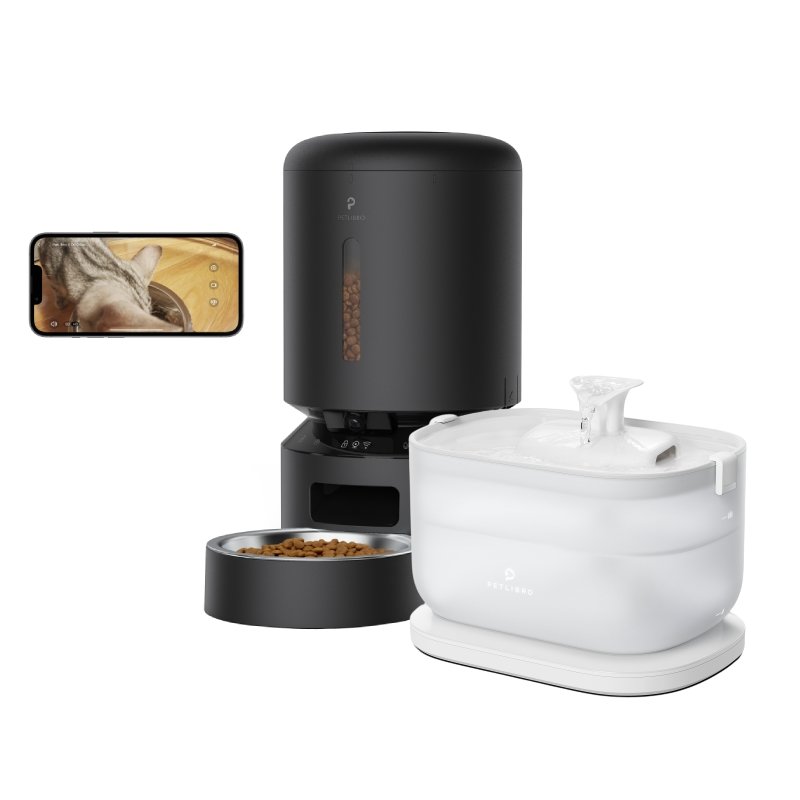 Camera Monitoring Feeder & Wireless Pump Fountain Kit - PETLIBRO