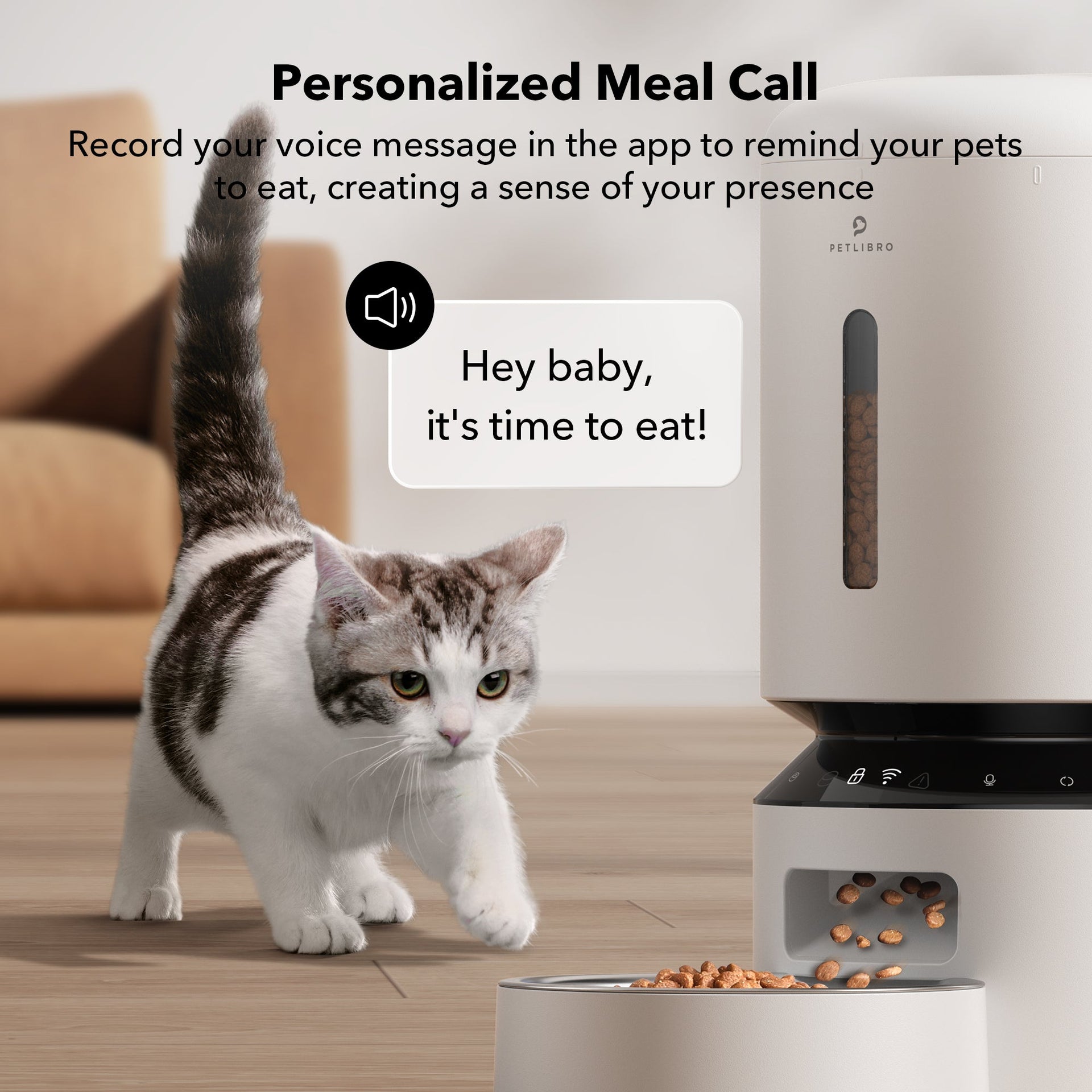 【PETLIBRO】膠囊寵物自動餵食器 Wi-Fi版 雙食碗|白色